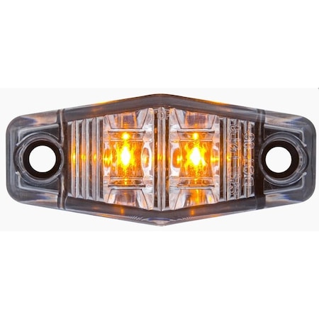 Optronics Clear Lens Yellow Marker/Clearance Light Light, 2-Wire MCL13CA2B